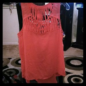 Coral orange top